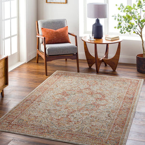 Livabliss Naila Traditional Fringe Area Rug Turkey Woven Polyester Medium Pile Living Room Light Sage, Tan 10' x 13'11" IAL2318-1014