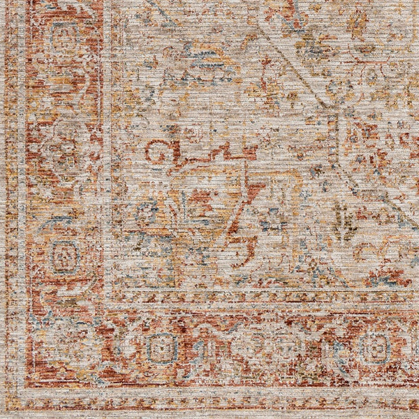 Livabliss Naila Traditional Fringe Area Rug Turkey Woven Polyester Medium Pile Living Room Light Sage, Tan 10' x 13'11" IAL2318-1014