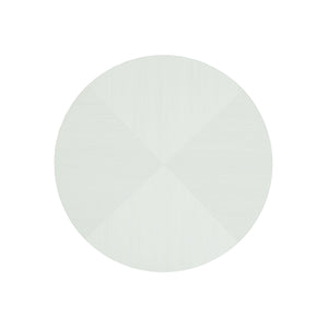 Bernhardt Bernhardt Axiom Round Chairside Table With 3-Drawer 3D Pyramid Faces Linear White Finish, Glamorous Storage 381127