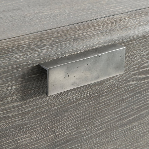 Bernhardt Bernhardt Monolith Dresser — Wire-Brushed Oak Rustic-Modern 5 Soft-Close Drawers, Cast Aluminum Pulls 343052
