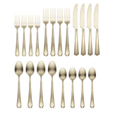 Lenox Cambridge Geo Champagne Satin 20-Piece Flatware Set NO COLOR METAL 519620DS