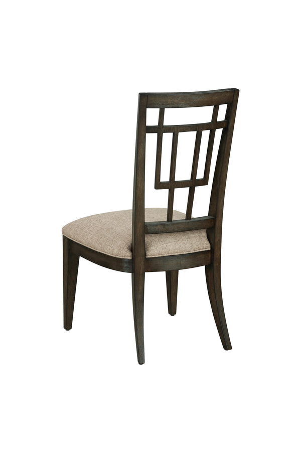 A.R.T. Furniture Woodwright Rohe Side Chair - Elegant Transitional Design, Plush Cushion, Stylish Lloyd Brown Finish - Set Of 2 Brown, Gray Parawood Solids,Quarter Sawn White Oak Veneer,And Upholstery 253204-2315