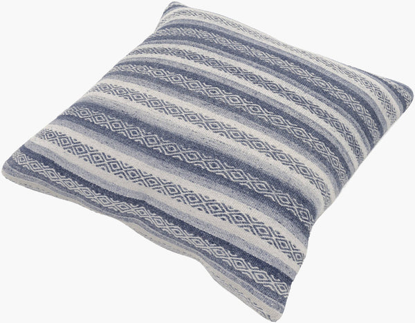 Surya Isabella 30"X30" Luxurious Floor Pillow - Modern Elegance For Cozy Living Room & Bedroom Decor Navy Viscose,Wool,Viscose,Wool Ib003-3030