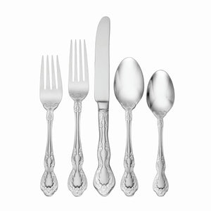 Lenox Oneida Mandolina 65 Piece Fine Flatware Set, Service for 12 Metallic, STAINLESS METAL F019065AL20