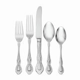 Oneida Mandolina 65-Piece Fine Flatware Set, Mirror Finish, 18/10 Stainless Steel