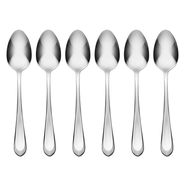 Lenox Hampton Forge Alessi Mirror Everyday Teaspoons, Set of 6 Metallic, STAINLESS METAL 895326