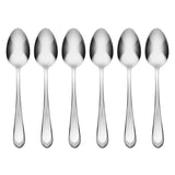 Lenox Hampton Forge Alessi Mirror Everyday Teaspoons, Set of 6 Metallic, STAINLESS METAL 895326