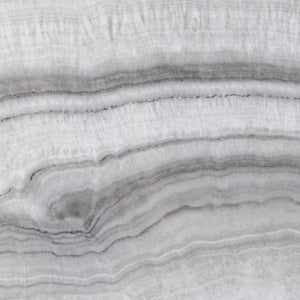 16" 3-Leg Glam Side Table Grey UV Marble, Chrome, Faux Grey Vein Cut Marble TLLL8KGVCR Walker Edison