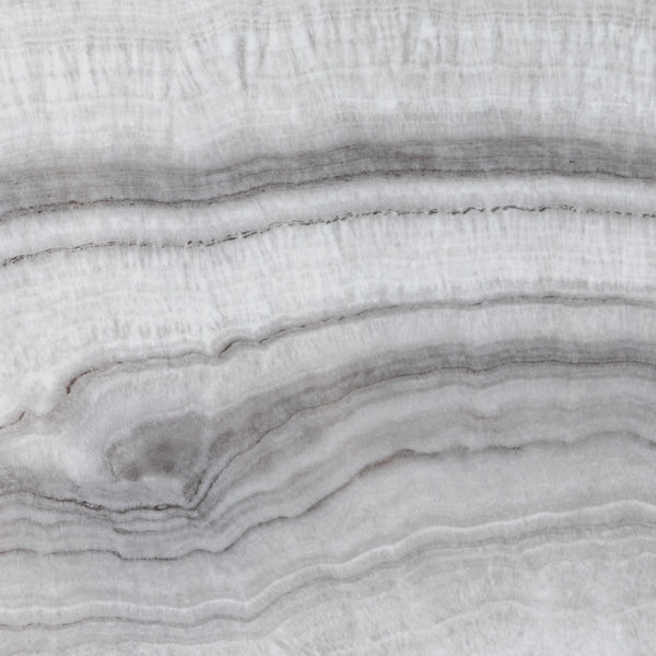 16" 3-Leg Glam Side Table Grey UV Marble, Chrome, Faux Grey Vein Cut Marble TLLL8KGVCR Walker Edison