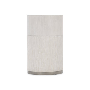 Bernhardt Bernhardt Solaria Wood Top Accent Table With Chiseled Resin Base, Weathered Bone Finish, 21" Height 310123