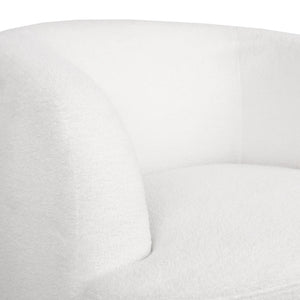 English Elm Christopher Knight Home® - Swivel Upholstered Accent Chair with Plush Fabric Comfort and 360° Rotation for Living Rooms White 74240.00WHI