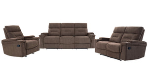 Parker House Parker Living Diesel Manual - Cobra Brown Manual Reclining Sofa Loveseat and Recliner Cobra Brown 100% Polyester (S) MDIE-321-CBR