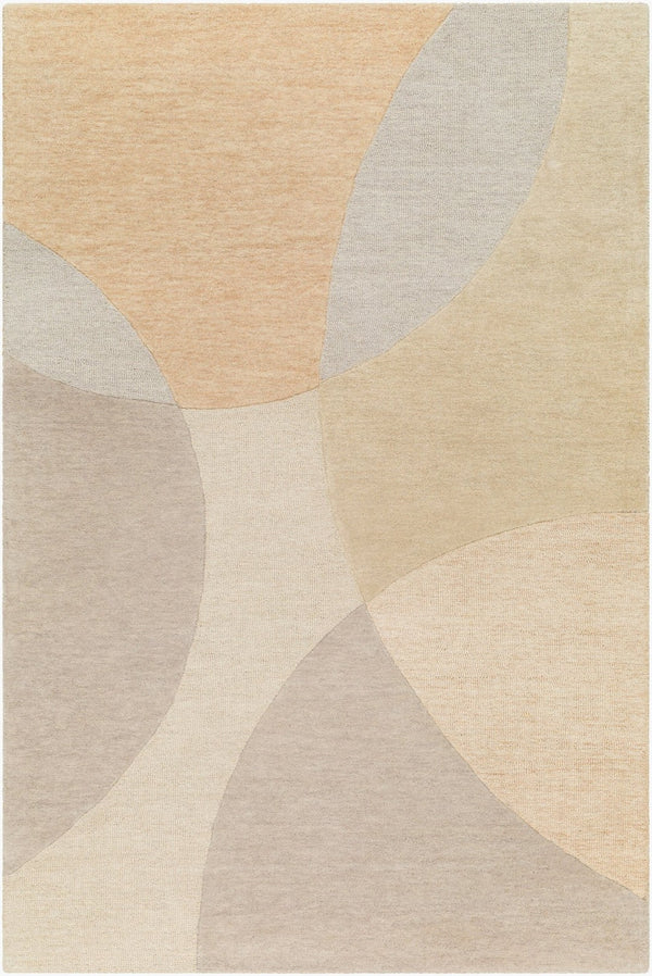 Livabliss Isabel Hand Tufted Pure Wool Area Rug Plush Medium Pile for Entryway or Bedroom Beige, Tan 6' x 9' IBL2300-69