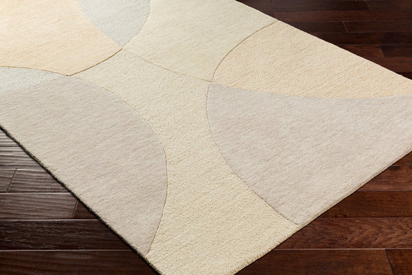 Livabliss Isabel Hand Tufted Pure Wool Area Rug Plush Medium Pile for Entryway or Bedroom Beige, Tan 6' x 9' IBL2300-69