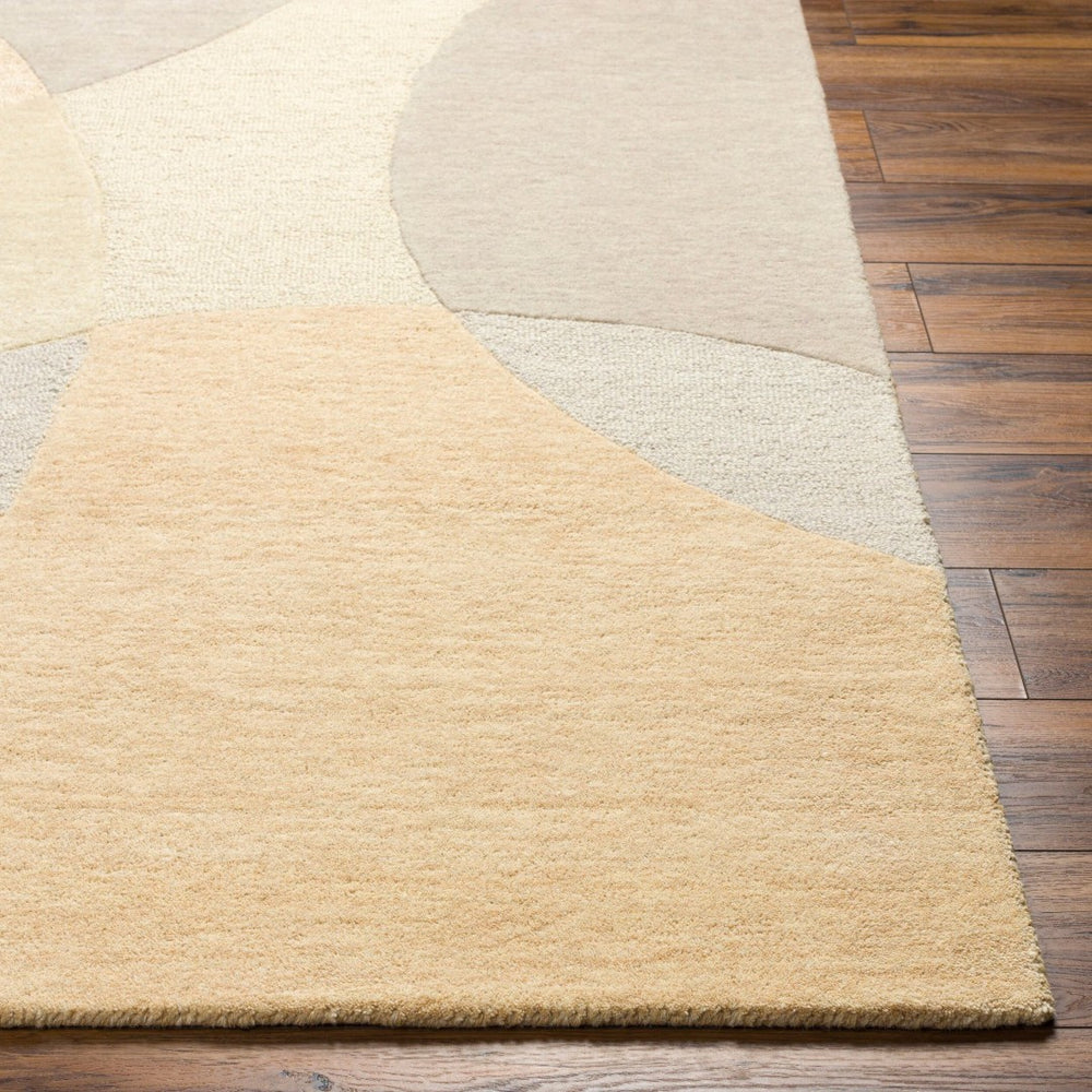 Livabliss Isabel Hand Tufted Pure Wool Area Rug Plush Medium Pile for Entryway or Bedroom Beige, Tan 6' x 9' IBL2300-69