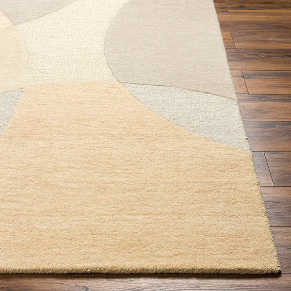 Livabliss Isabel Hand Tufted Pure Wool Area Rug Plush Medium Pile for Entryway or Bedroom Beige, Tan 6' x 9' IBL2300-69