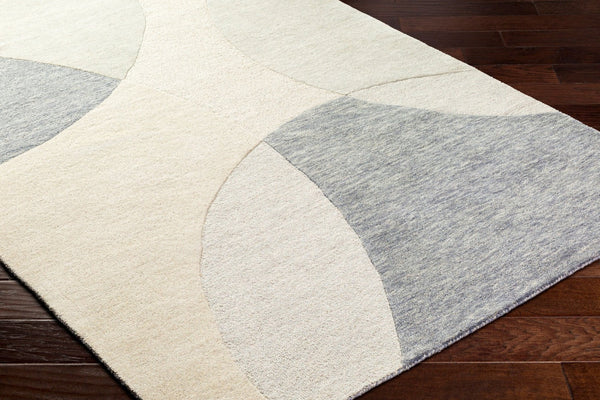 Livabliss Isabel Hand Tufted Wool Accent Rug for Entryways Bedside and Reading Nooks Slate Gray, Ivo 6' x 9' IBL2304-69