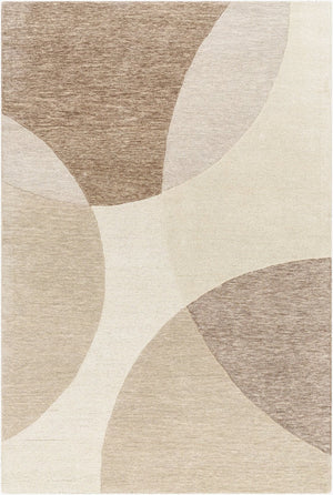 Livabliss Isabel Hand Tufted Wool Area Rug with Modern Pattern for Entryway or Bedroom Accent Taupe, Sandston 9' x 12' IBL2305-912