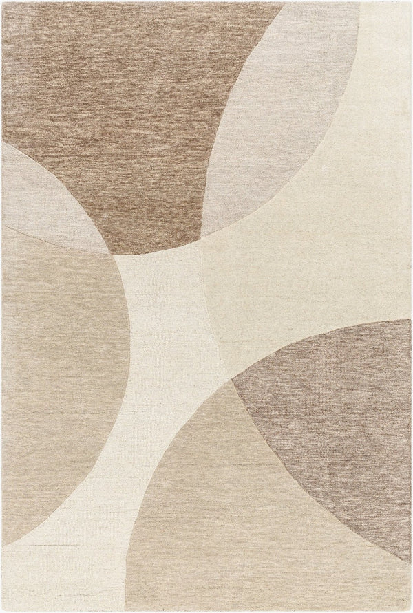 Livabliss Isabel Hand Tufted Wool Area Rug with Modern Pattern for Entryway or Bedroom Accent Taupe, Sandston 9' x 12' IBL2305-912