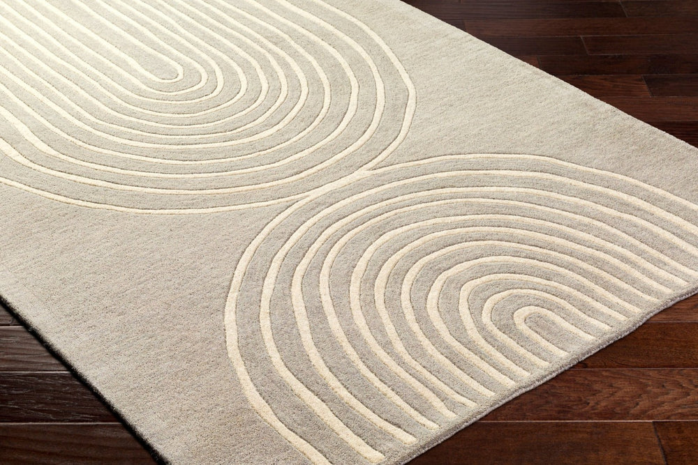 Livabliss Isabel Hand-tufted Wool Accent Rug Contemporary Pattern for Entryways and Bedside Medium Gray, Be 9' x 12' IBL2306-912
