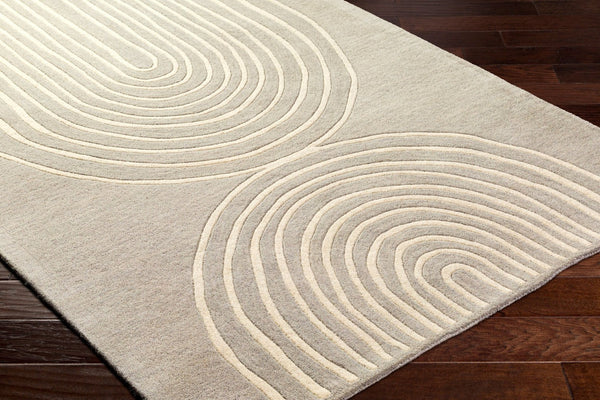 Livabliss Isabel Hand-tufted Wool Accent Rug Contemporary Pattern for Entryways and Bedside Medium Gray, Be 9' x 12' IBL2306-912