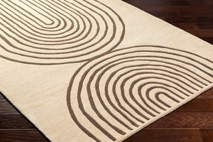 Livabliss Isabel Collection Hand Tufted Wool Accent Rug for Entryways and Bedside Spaces Beige, Mocha 9' x 12' IBL2307-912