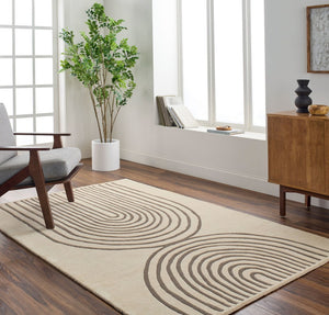 Livabliss Isabel Collection Hand Tufted Wool Accent Rug for Entryways and Bedside Spaces Beige, Mocha 9' x 12' IBL2307-912