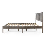 Christopher Knight Home® - Noble House - Norland Modern Farmhouse Acacia Wood Queen Bed Platform