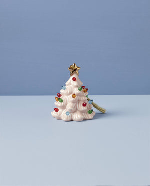 Lenox Treasured Traditions Pink Lit Tree Ornament Ivory, IVORY PORCELAIN 896878