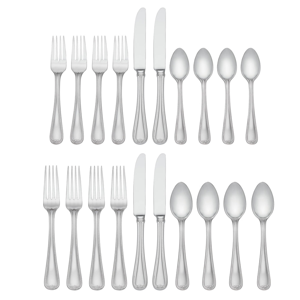 Lenox Vintage Jewel 20-Piece Flatware Set Metallic, STAINLESS METAL 863543