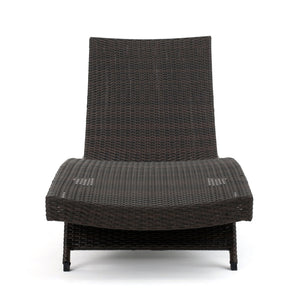 English Elm Christopher Knight Home® - Salem Pe Wicker Chaise Lounge Set - Adjustable, Ergonomic Outdoor Lounges For Poolside Relaxation 52005.00MP2