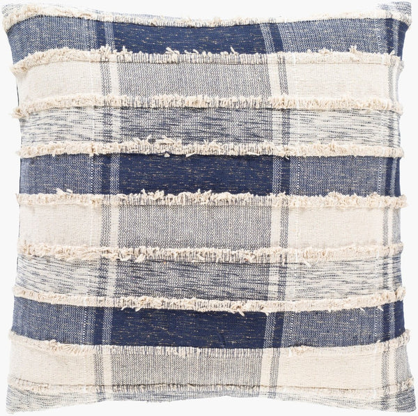 Livabliss Ibiza Nautical Woven Lurex Cotton Accent Pillow Coastal Textured Handcrafted Decor IBZ001-2020P