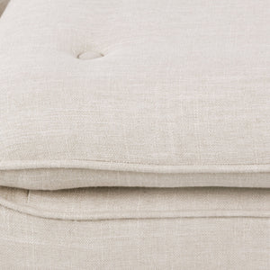 New Pacific Direct Newcastle Tufted Bench – Stylish Mid-century Design For Bedroom, Foyer, Or Living Room Decor Flax 18% Polyester,15% Cotton,15% Linen,52% Viscose 1900099-f-npd