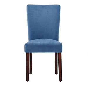 Homelegance By Top-Line Harmonn Chenille Parsons Dining Chairs (Set of 2) Espresso Rubberwood