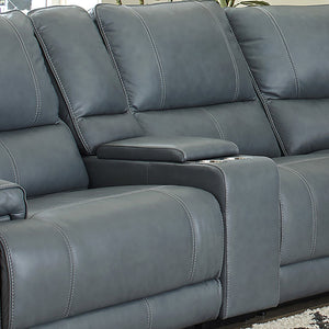 Parker House Parker Living Whitman Collectible Armless Recliner – Cordless Freedom With Elegant Design Blue Top Grain Leather With Match (X) Mwhi#860-p50-vaz