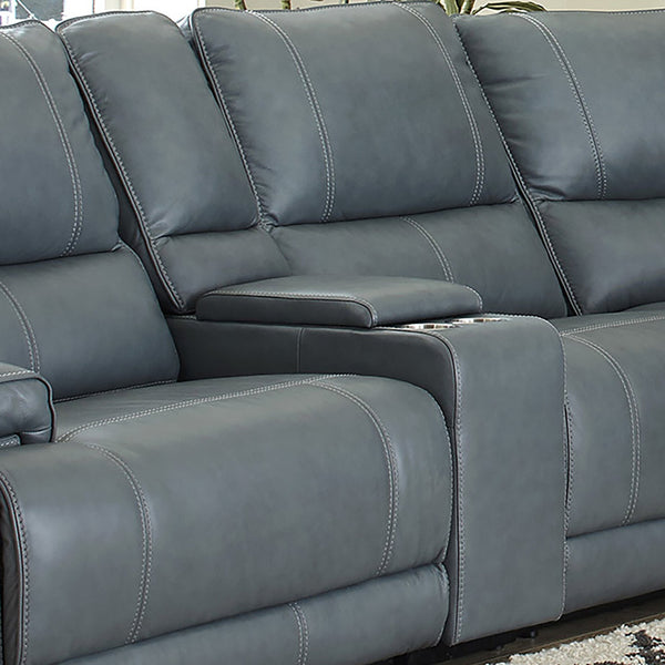 Parker House Parker Living Whitman Collectible Armless Recliner – Cordless Freedom With Elegant Design Blue Top Grain Leather With Match (X) Mwhi#860-p50-vaz