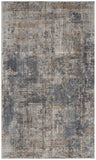 Nourison Concerto CNC02 Machine Made Power-loomed Borderless Design Indoor Only Contemporary Rustic Rug Blue Beige, Blue Beige 80% Polypropylene,20% Polyester 99446851901