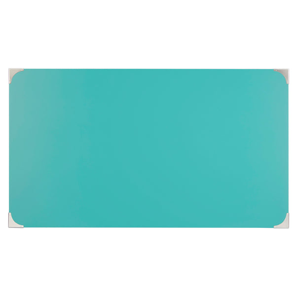 Homelegance By Top-Line Beatrix X-Base Wood Accent Campaign Writing Desk Green MDF