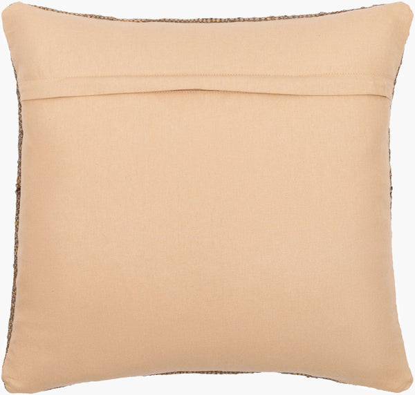 Surya Chichester Traditional Accent Pillow - 18"L X 18"W, Stylish Jute & Wool Blend, Easy Care Home Decor Rust Jute,Wool,Cotton Ich001-1818d