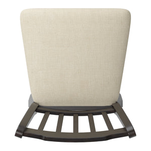 Homelegance By Top-Line Juliette Slat Back Counter Height Wood Swivel Chair Black Rubberwood