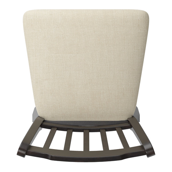 Homelegance By Top-Line Juliette Slat Back Counter Height Wood Swivel Chair Black Rubberwood