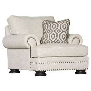 Bernhardt Bernhardt Foster Chair — Made-To-Order Plush Seat With Nailhead Trim, Rolled Arms & Wide Wood Legs B5172G