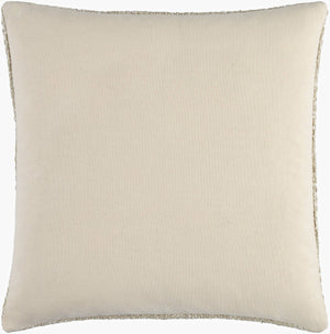 Surya Nicki Modern 18" X 18" Accent Pillow - Luxurious Cotton-wool Blend, Chic Minimalist Design, Durable Beige Cotton,Linen,Cotton,Cotton Ick002-2020d