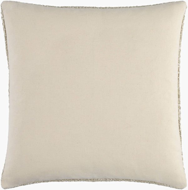 Surya Nicki Modern 18" X 18" Accent Pillow - Luxurious Cotton-wool Blend, Chic Minimalist Design, Durable Beige Cotton,Linen,Cotton,Cotton Ick002-2020d