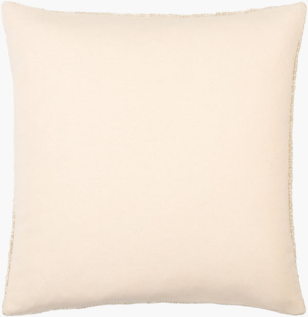 Surya Nicki Modern 18" X 18" Accent Pillow - Luxurious Cotton-wool Blend, Chic Minimalist Design, Durable Ivory Cotton,Linen,Cotton Ick003-1818p