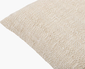 Surya Nicki Modern 18" X 18" Accent Pillow - Luxurious Cotton-wool Blend, Chic Minimalist Design, Durable Ivory Cotton,Linen,Cotton Ick003-1818p