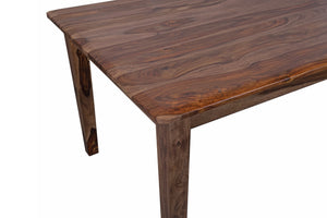 Porter Designs Porter Sonora Solid Sheesham Wood Dining Table - Handcrafted Elegance With Rich Color Variation Brown Wood 07-196-01-9740