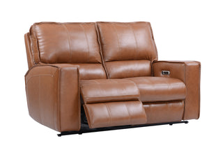 Parker House Rockford - Verona Saddle Power Reclining Sofa And Loveseat Saddle Top Grain Leather With Match (X) Mroc-32ph-vsa