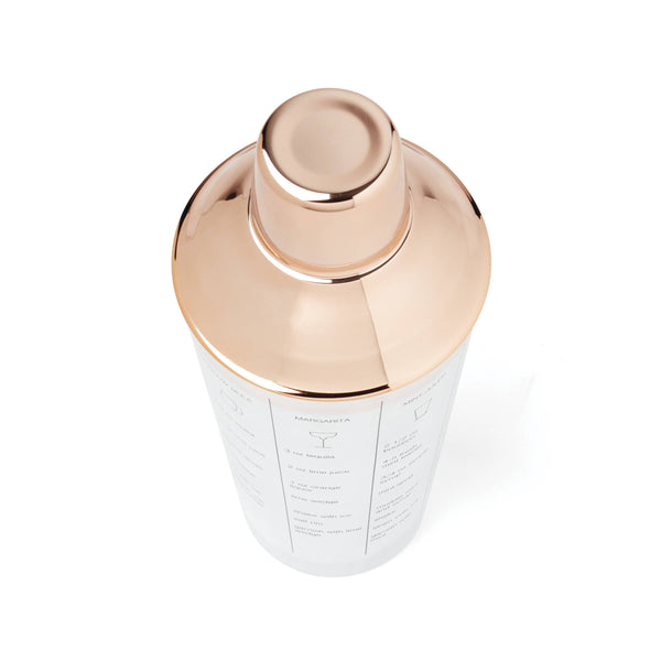 Lenox Cambridge Copper Glass Recipe Cocktail Shaker NO COLOR GLASS,CRYSTAL EP119CPRCB1BM