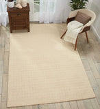 Nourison Perris PERR1 Handmade Woven No Border Indoor Only Contemporary  Rug Ivory, White 100% Wool 99446223463